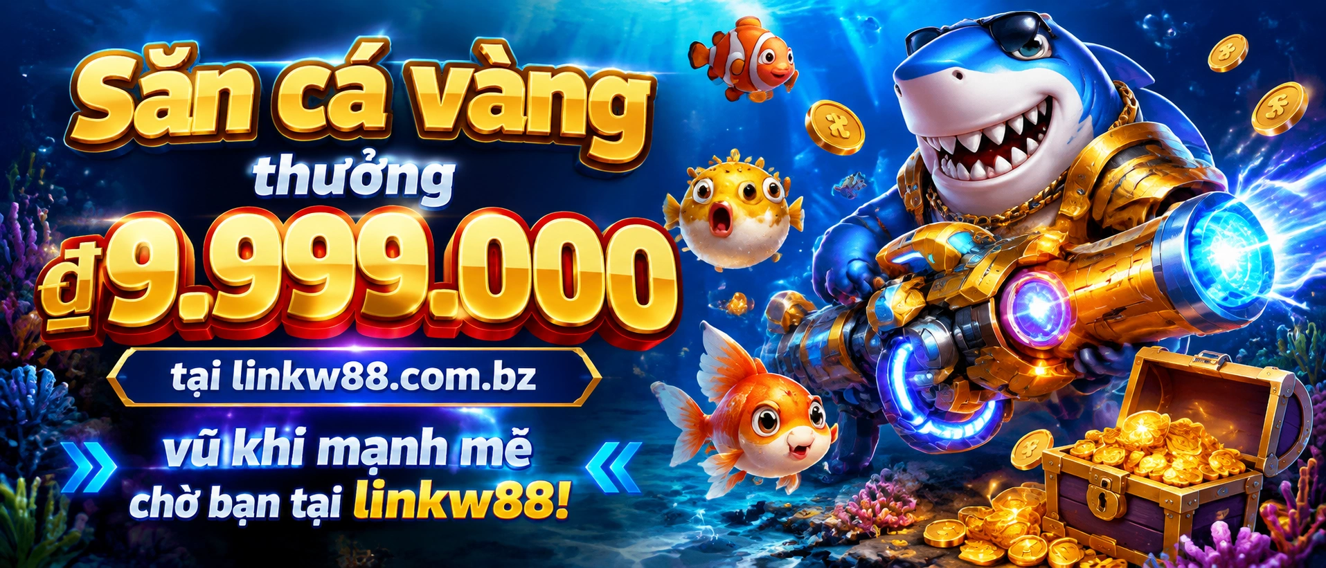 Bắn Cá linkw88 giao diện đại dương và sảnh game