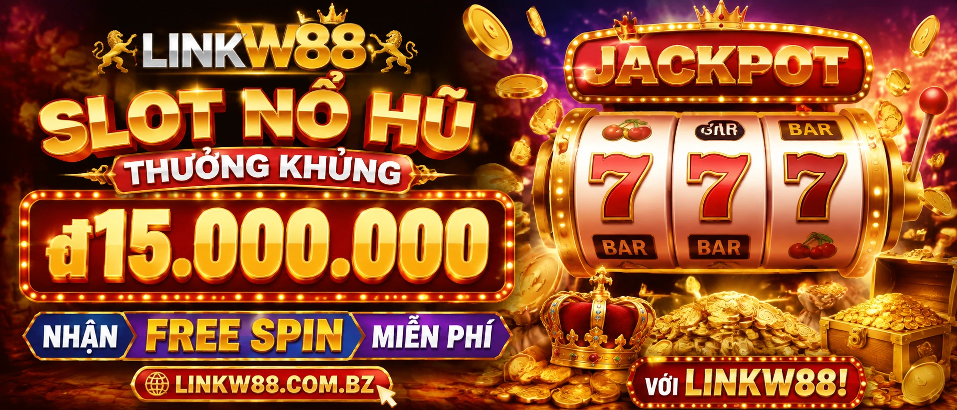 Giao diện Nổ Hũ linkw88 trên màn hình mobile